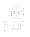 TAPA C/ AGUJ PERFIL ALU. NEGRO 2000*17.1*15,3mm